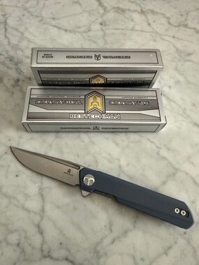 Men's Folding Knife - Blue Handle